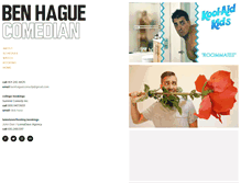 Tablet Screenshot of benhague.com